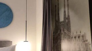 Beautiful Brunette Big Boobs Rides Fake Cock