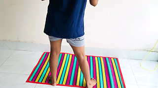 Stepsister Want to Her Stepbrother Become Her Gym Trainer. but Her Stepbrother Become a Sex Trainer of Her