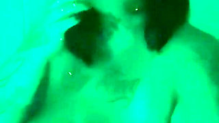 BBW Smoking in Her Psychedelic Bathroom - 4K