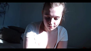 Masturbating Virgin Pussy with Toothbrush