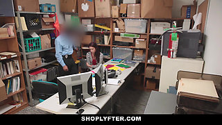 Tiny Teen Naiomi Mae Caught Shoplifting and Taken for Strip Search