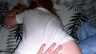 StepSis AmyHi Fucks Loud - Turn Up TV So Parents Don't Hear! - Big Ass Redhead Moans