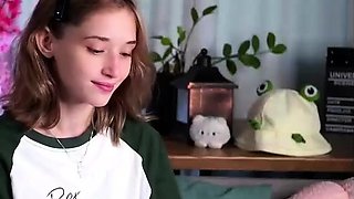 Curly Blonde Teen Records Solo Dildo Masturbation More at