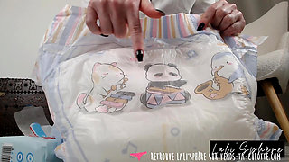 Vends-ta-culotte - ABDL in POV and in French: your nanny changes your underwear and puts you to bed