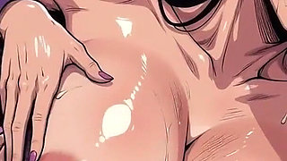 Big Boob Anime Woman Stripping (ai)