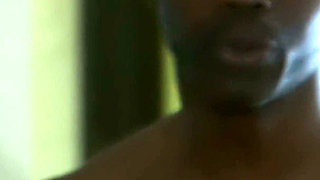 Ebony Couple After the Drive Home - Deep Blowjob and Slow Fuck on the Bed
