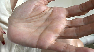 Showing off Beautiful Red Fingernails and Masturbating Inside Your Trousers, Part 2 - Lady Victoria Valente