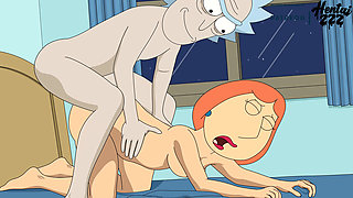 FULL VIDEO CROSSOVER Lois Riding CREAMPIE - Rick And Morty Family Guy