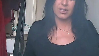Smoking Leather Dance. Ripped Jumpsuit Pussy Tease, Toilet Pee and Dirty Masturbation