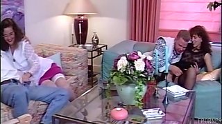 She Licked Her Lips And Climbed On Top - Cumshot and vintage hardcore