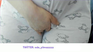 Cameltoe- Masturbate with Pajama- Rubbing Pussy with Pajama