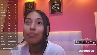 Very cute skinny latina teen sweet natural big tits show