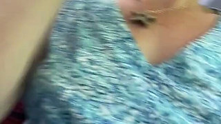 Stepmom Plays with Her Smelly Pussy at the Back of the Bus, Then Sniffs and Sucks Her Stinky Fingers!