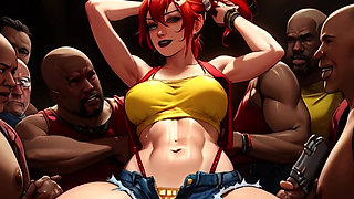 Redhead Misty Stops Playing Pokemon & Gets BBC'd In A Mosh Pit!!