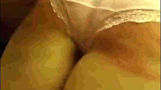 Nasty caning of Abigail's ass and twat