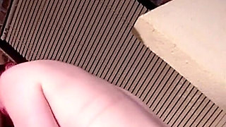 Ginger skinny teen Aurora anal fucked by step dad on pool table