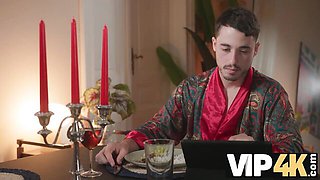 Enticing Alex Romero at beautiful girl scene