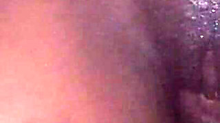 Hot Ebony Babe Front View Dick Rubbing Her Pussy Slow Motion