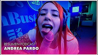 Andrea Pardo Cums Five Times in Juan Bustos’ Sex Machine Podcast
