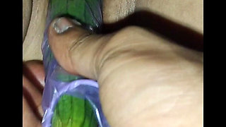 Indian Desi Sister-in-law with Cucumber