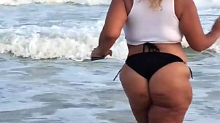 Mini Skirt Thick Legs Tease Puerto Rican Woman High Heel Platform Shoes Thong