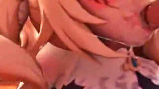 Jean and Barbara Getting Face Fucked by Favonius Knights Sex Animation Genshin Impact Orgy Blowjob