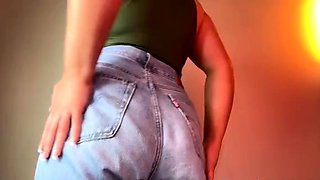 Goddess Lucie - Denim Fetish Levi's Jeans Ass Worship Cum