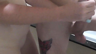 Step Sister Caught Me Wanking in the Bathroom and Gave Me a Helping Hand