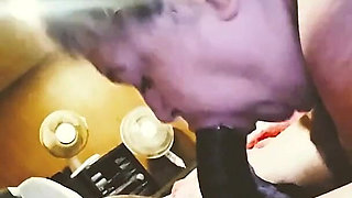 A college Teacher Sucking My Dick & Swallowing the Whole Load