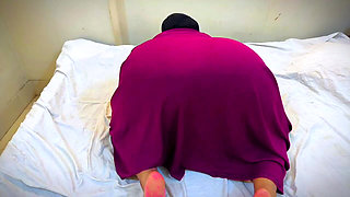 Arabian Hijab Girl Inserts Toy Into Chubby Big Ass Hole, Pleasure