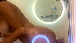 Blonde tight pussy babe solo toy fun in glamour masturbation