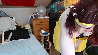 CosmicJones88s Sissy Teases Jiggling Fat Ass and Fondling Big Tits