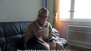 Sexy blonde blowjob and handjob
