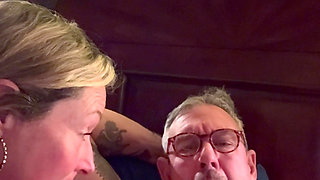 Mature Wife Plays with Food and Cock