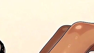 Beauty Anna in Blowjob and Gloryhole Footjob! Anime Hentai