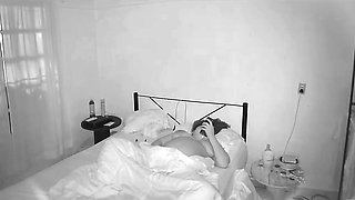 Chubby Pregnant Girlfriend Masturbates While I Spy on Her on Camera