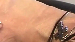 Mature Brunette Dripping Wet From Intense Office Desk Pounding