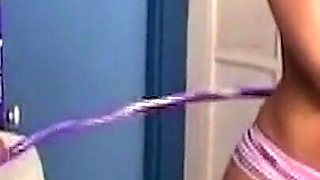 Blonde College Girl Pounded Hard in Gym and Facialized