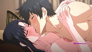 Busty Hentai Wife Cheats in Passionate Bedroom Affair