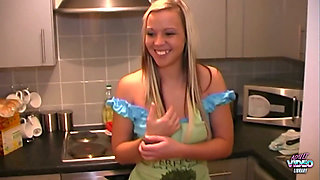 Lucky Guy and His Blonde Wife Have a Beautiful Time Together Doing Doggy Style Business