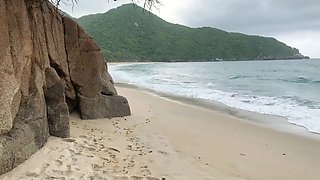 Fucking My Best Friend’s Wife On a Nude Beach During a Business Trip, REAL COUPLE CAUGHT US