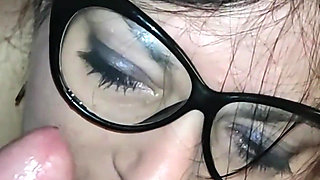 Slut Smoking and Sucking My Fat Cock