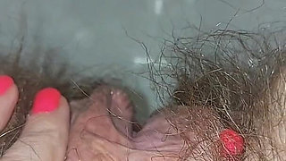 Pissing Woman in the Toilet