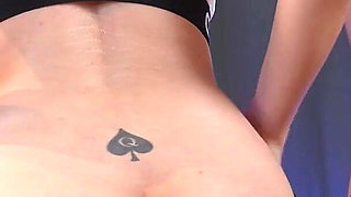 Chastity Slave Getting Balls Slapped by Mistress