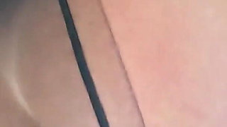 Anthracite Pantyhose Encasement. Soaked Nylon, Wet Pussy and Intense Orgasm