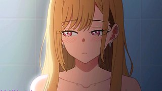Kitagawa X Gojo Kun Unexpected Bathroom Sex with Stepsis