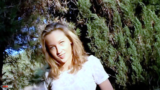 Lady-margaux Great Blonde Lady Margaux Removing Clothes in the Woods