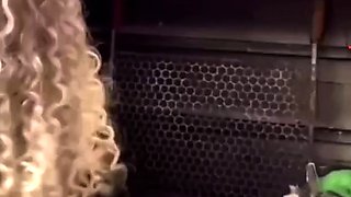 Hot neighbor spills for bi-racial public porno -