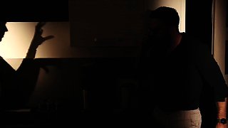 Blonde milf gives blowjobs on horny guys