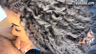 Homemade Sex With Neighbor - Hot Venezuelan Brunette Gives Deep Throat Blowjob & Squirting Doggystyle Creampie POV